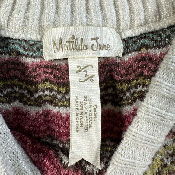 Matilda Jane MJC Heart to Heart Stardust Striped Sweater Vest Toddler Size 2 - Picture 2 of 7